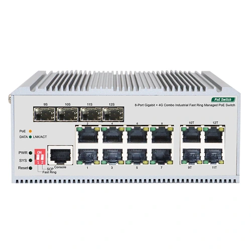 Industrial Fast Ring Managed PoE Switch